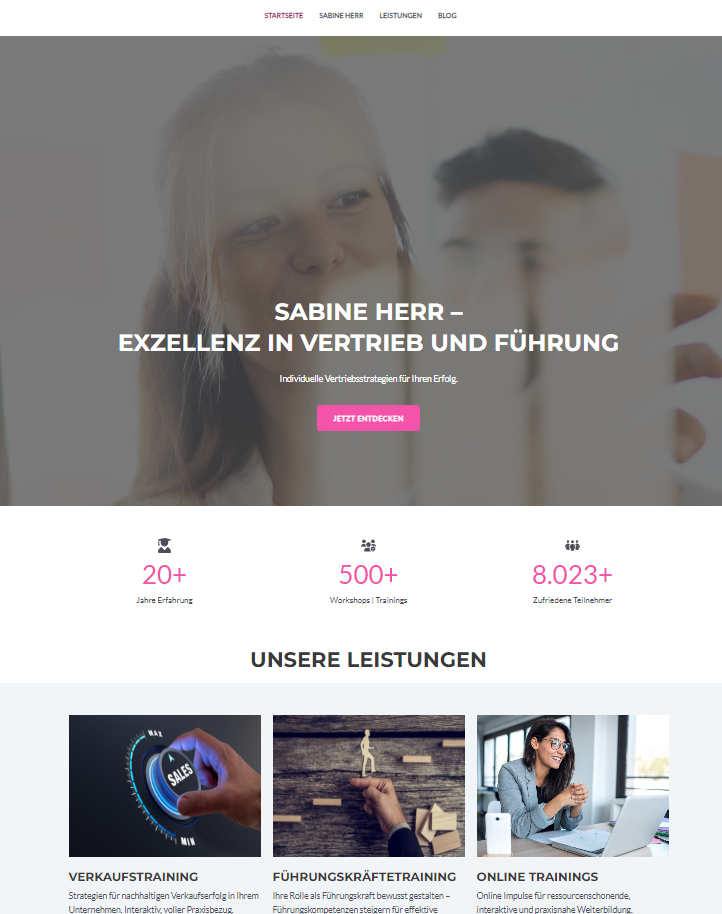 Website von Sabine Herr